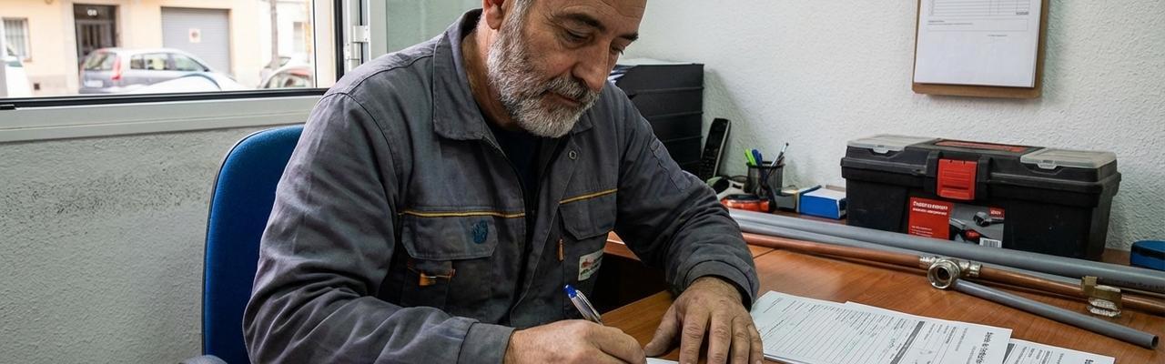 Emisión de boletines de fontanería en Vallecas